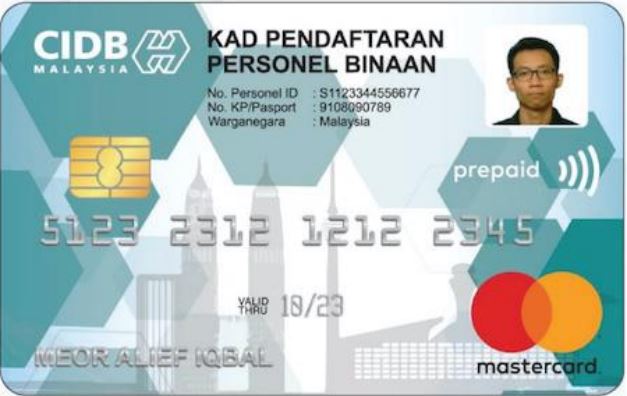CIDB Green Card Front