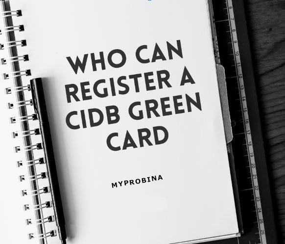 Who Can Register a CIDB Card?